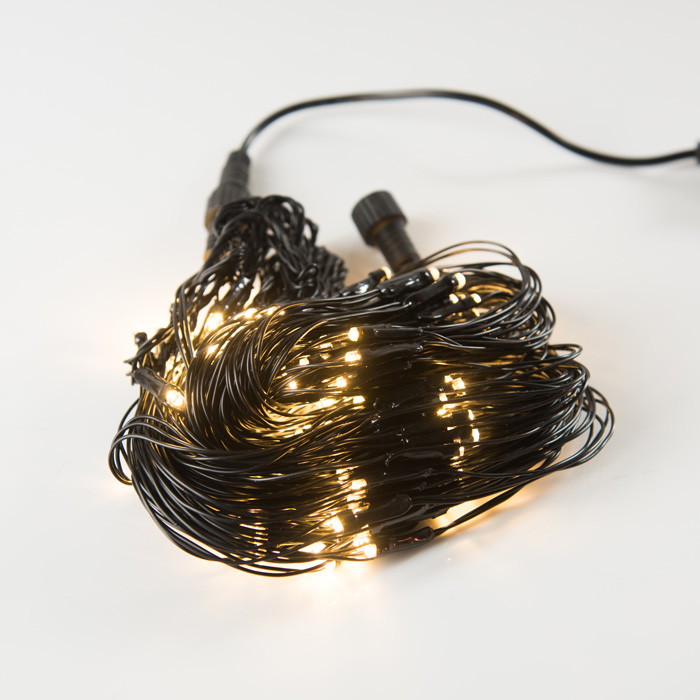 LED 네트 트리구 160구 연결형 검정선 전구색 크리스마스 장식 트리조명 캠핑조명