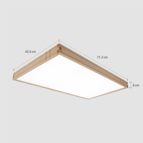 LED 우드 큐브 거실등 50W