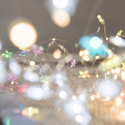 [싹딜] LED 큐빅 은하수장식 100구 백색 크리스마스 소품 트리조명 캠핑조명